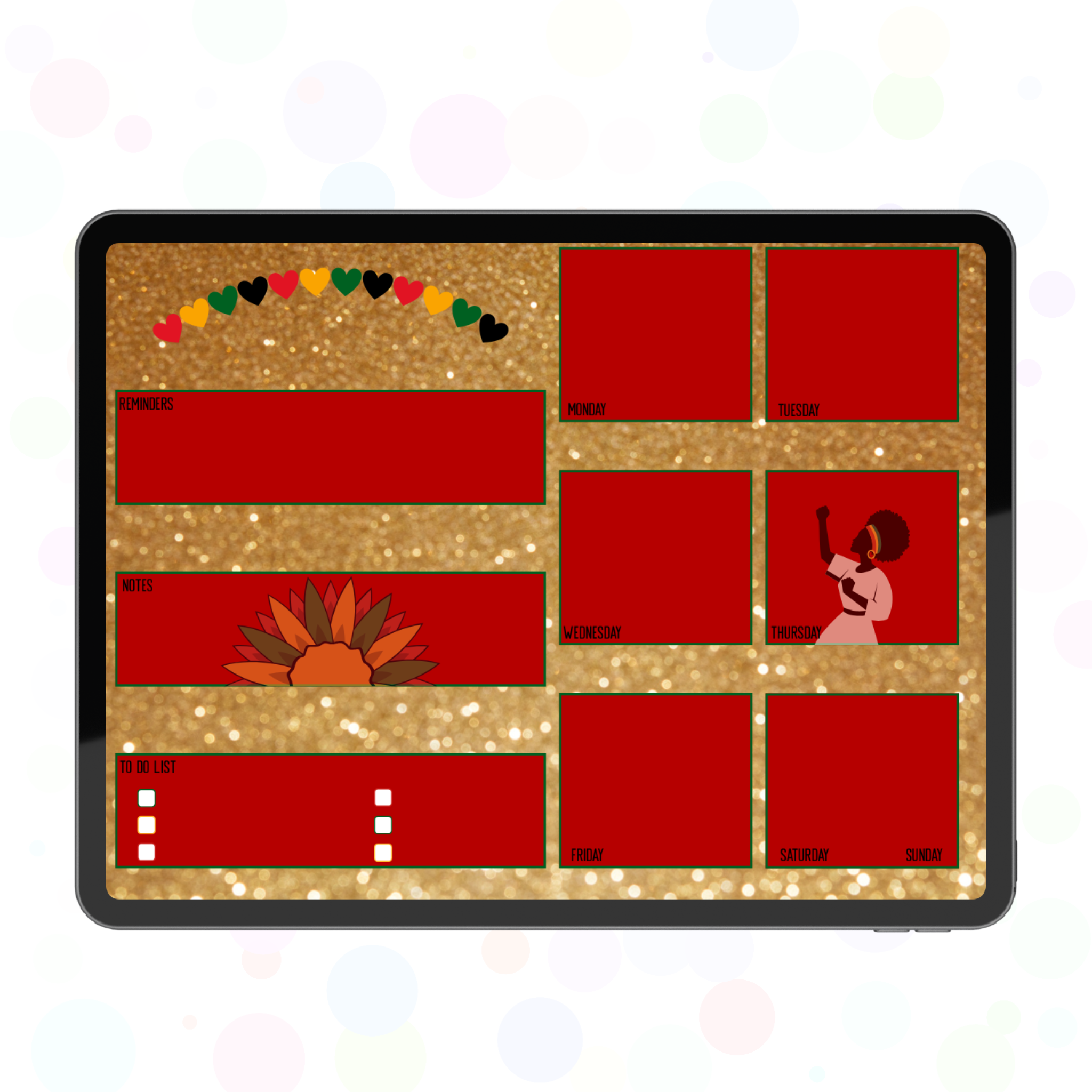 Hometown Glory Daily Planner Page Bundle (Landscape Orientation)