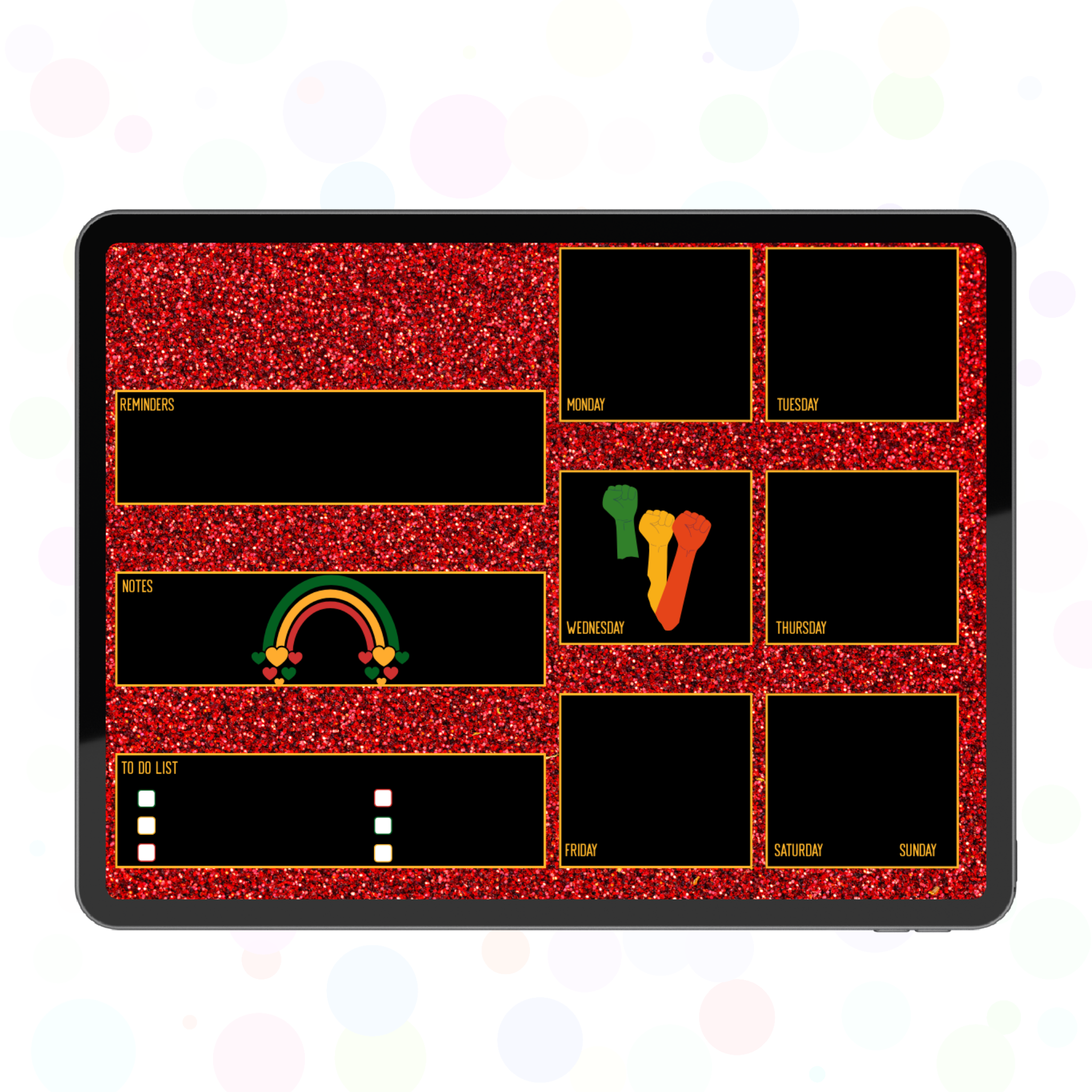 Hometown Glory Daily Planner Page Bundle (Landscape Orientation)