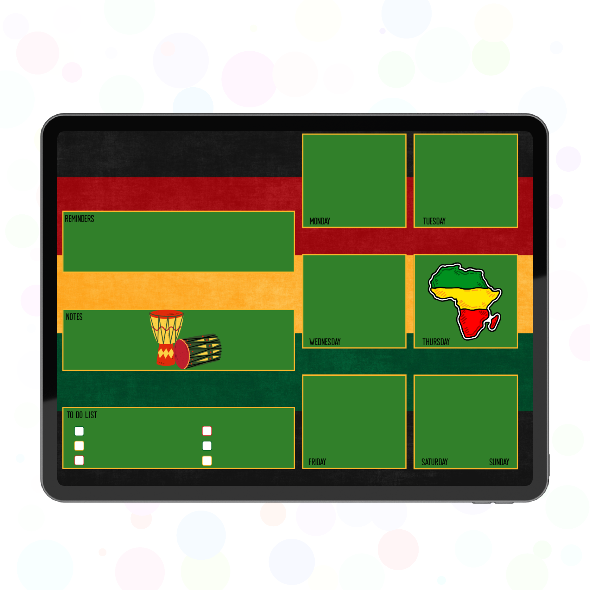 Hometown Glory Daily Planner Page Bundle (Landscape Orientation)