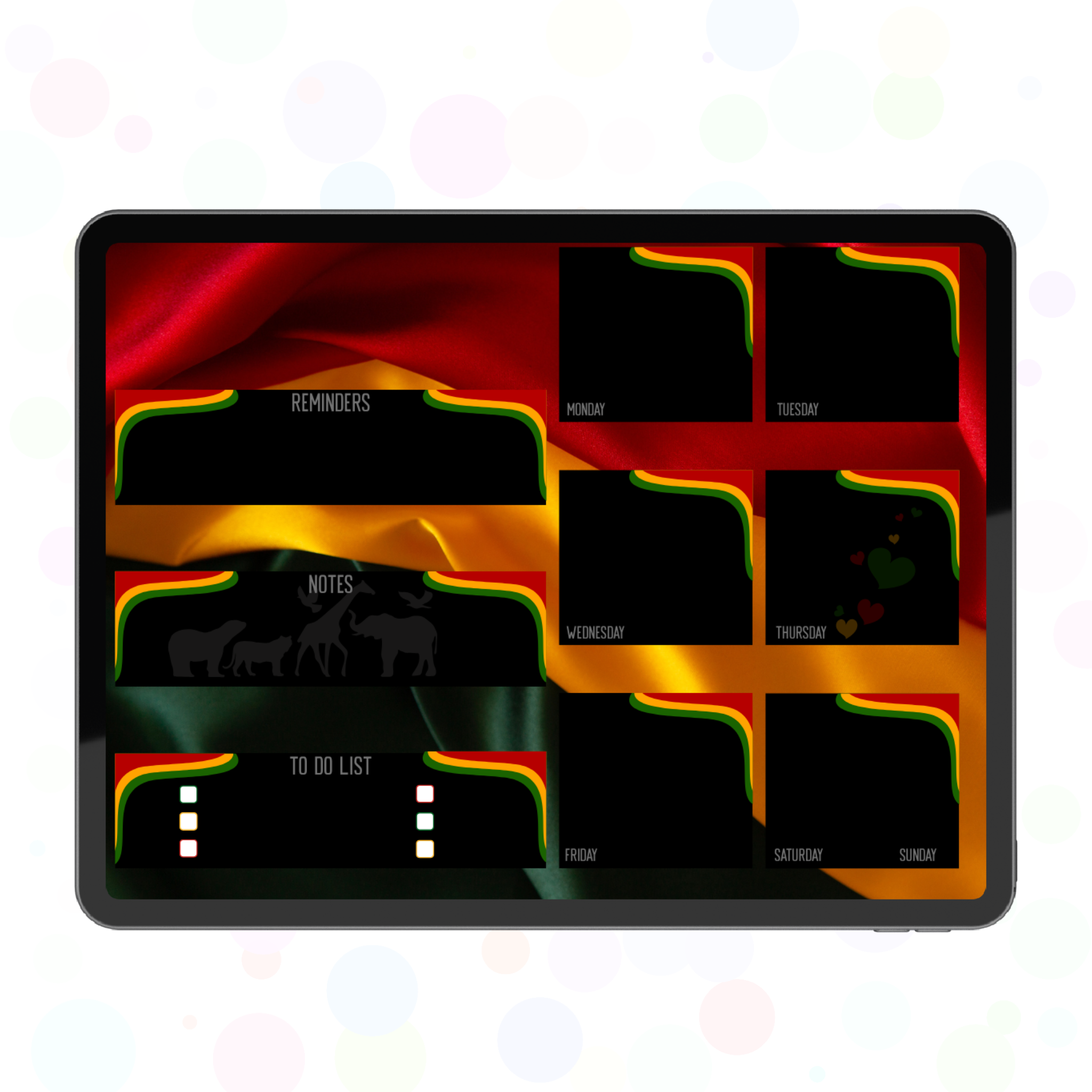 Hometown Glory Daily Planner Page Bundle (Landscape Orientation)