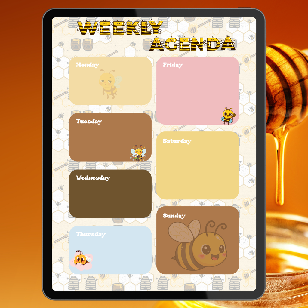 Busy Bees Weekly Agenda Page Bundle