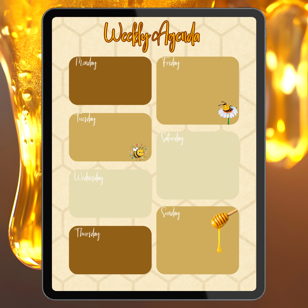 Busy Bees Weekly Agenda Page Bundle