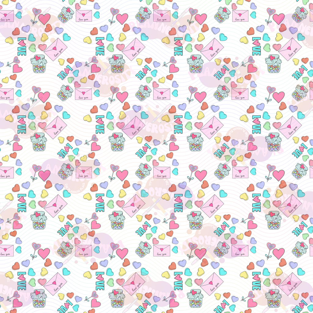 Valentine's Day Seamless Pattern Digital Paper Bundle