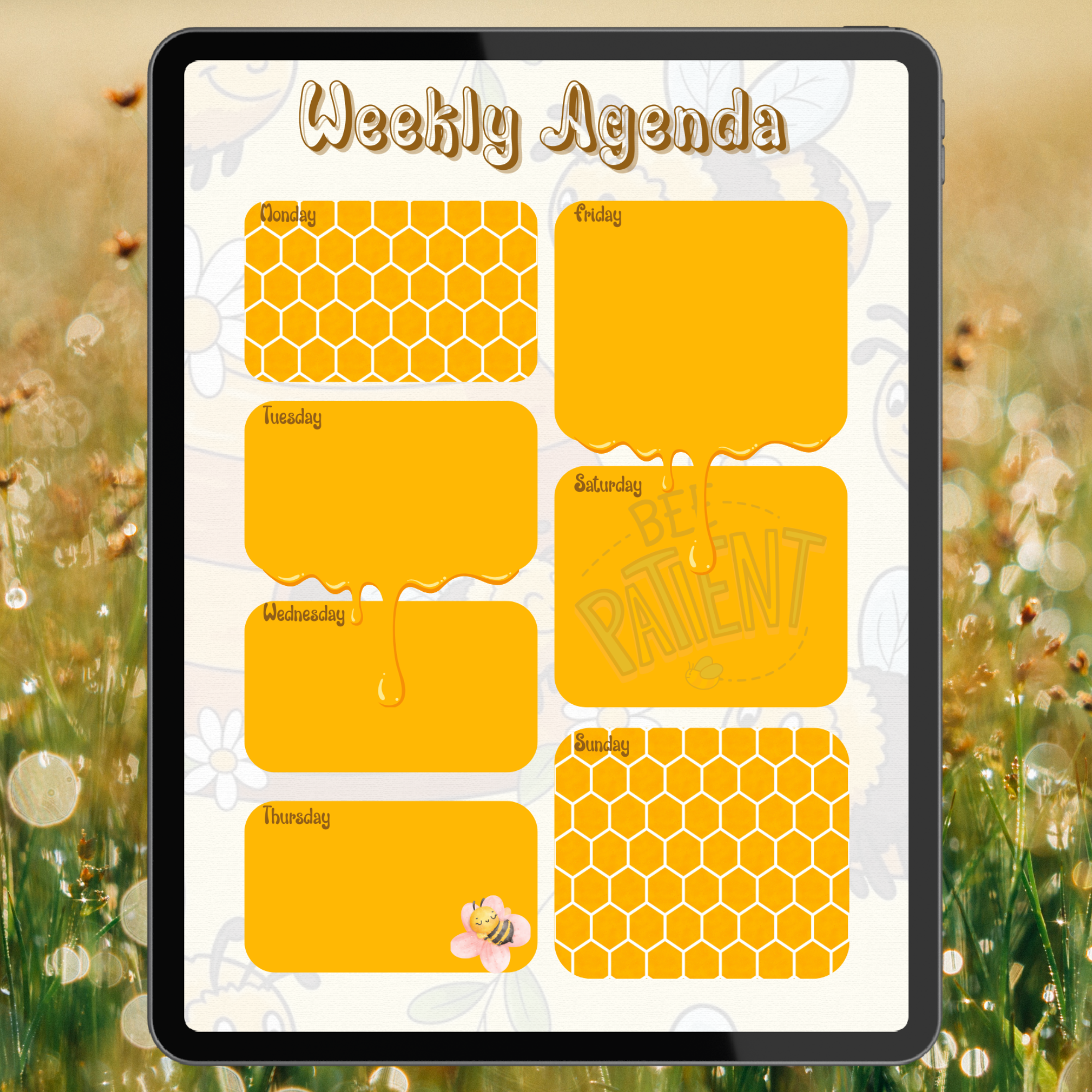 Busy Bees Weekly Agenda Page Bundle