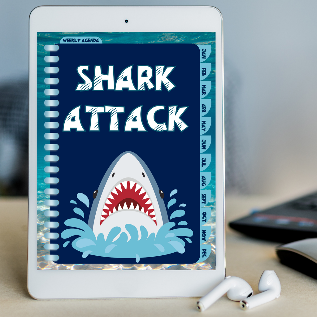 Kids Shark-Themed Base Planner