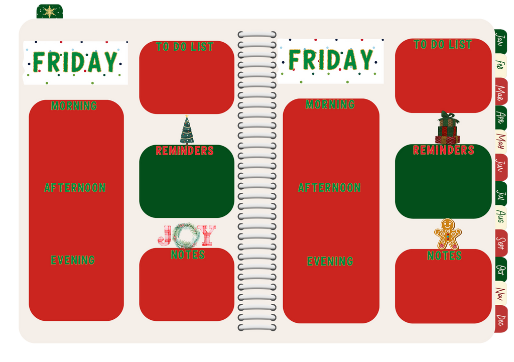 Mega Xmas Digital Planner (Landscape Orientation)