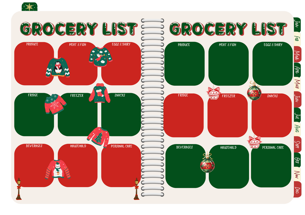 Mega Xmas Digital Planner (Landscape Orientation)