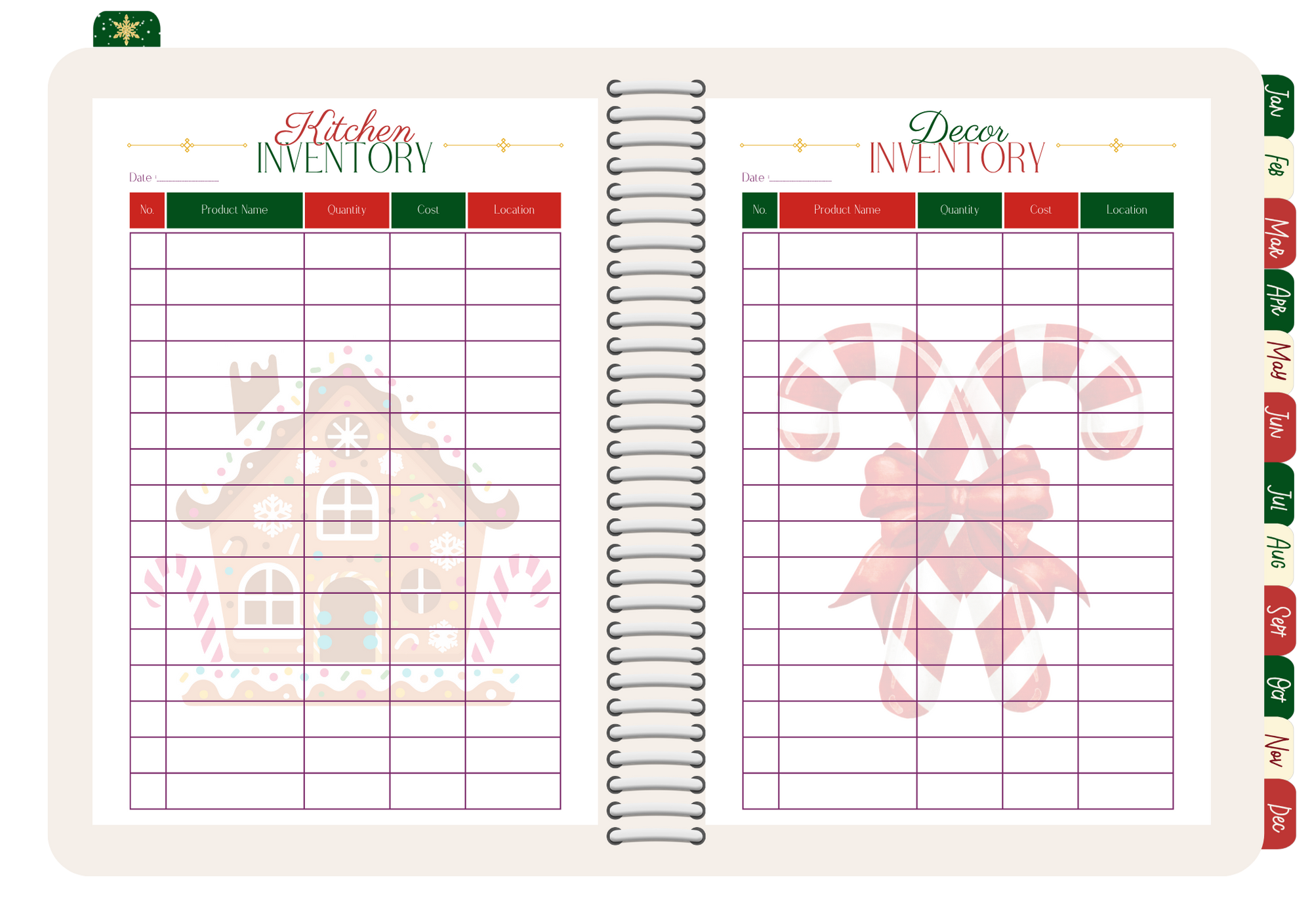 Mega Xmas Digital Planner (Landscape Orientation)