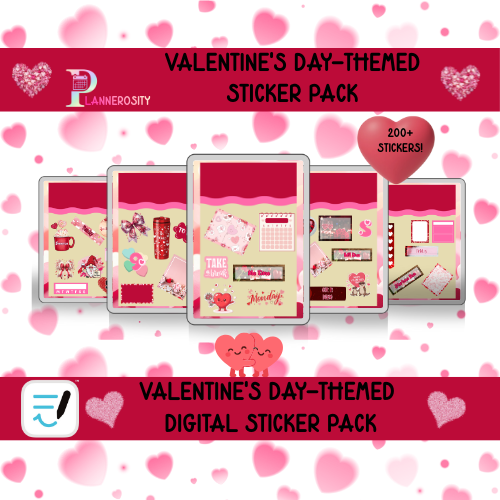 Valentine's Day-Themed Digital Sticker Pack