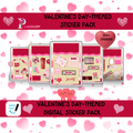 Valentine's Day-Themed Digital Sticker Pack