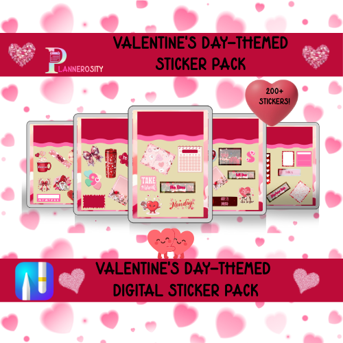 Valentine's Day-Themed Digital Sticker Pack