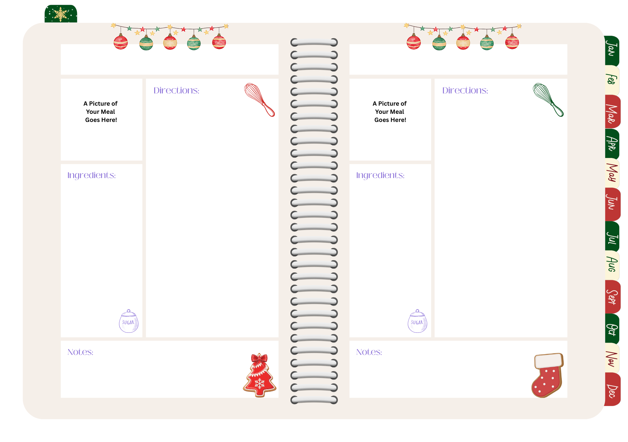 Mega Xmas Digital Planner (Landscape Orientation)