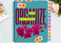 Flower Themed Etsy Business Planner/Organizer (Landscape Orientation)