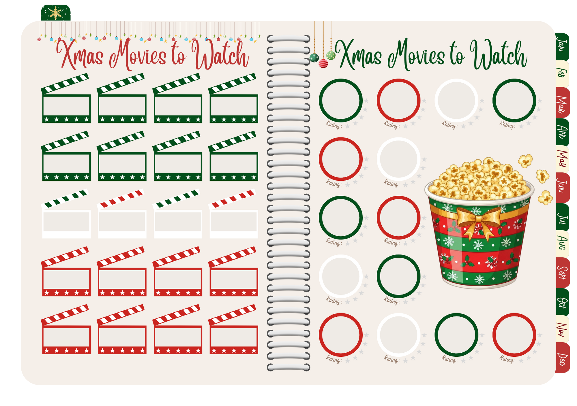 Mega Xmas Digital Planner (Landscape Orientation)